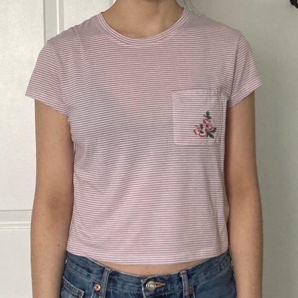 Striped Embroidered T-Shirt - Picture 2 of 2